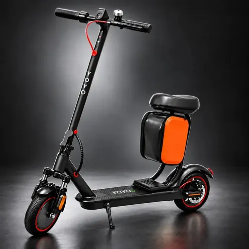 Patinete Elétrico Yoyo EV V01 Plus 500W, Dobrável com Banco e Autonomia de 30km