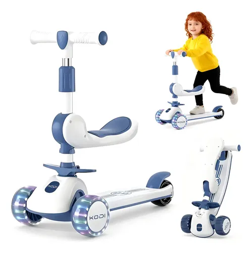 Patinete Infantil 3 Rodas Com Luz Led Menino Menina 40 Kg na Meli por R$ 132,60