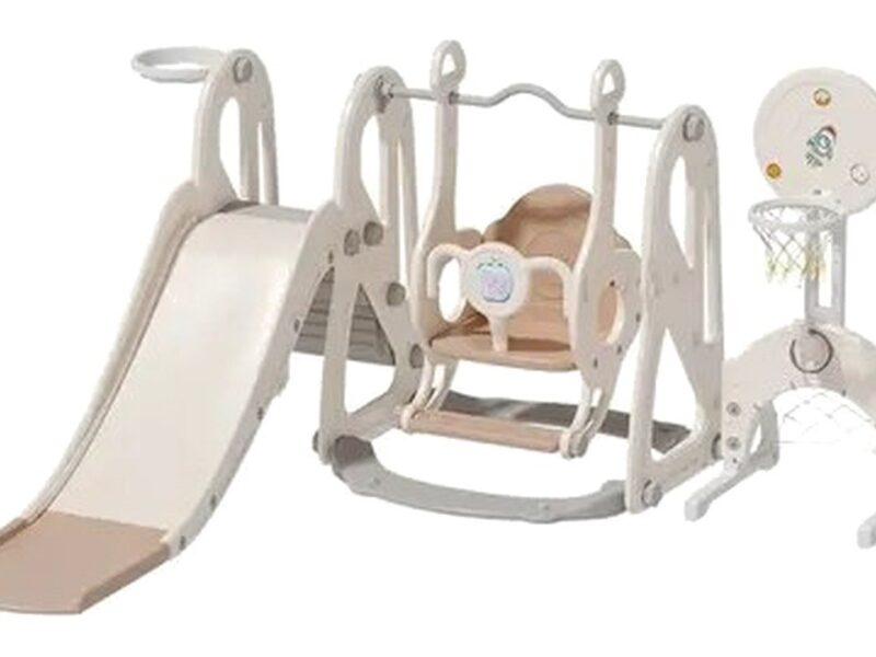 Playground Infantil 5×1 Mini Parque Balanço Escorregador Basquete Gol Futebol Explore Maxi Toys