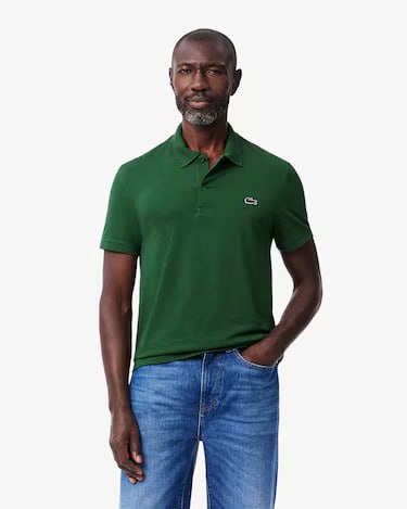Polo de Algodão Misto de Caimento Regular