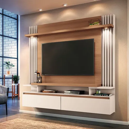 Rack Com Painel Para Tv Até 60 Polegadas Manu 1,80m