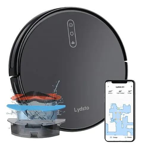 Robô Aspirador De Pó Inteligente Passa Pano Lydsto G1 Limpeza 3 em 1 Compatível XIAOMi Home APP na Meli por R$ 687,67