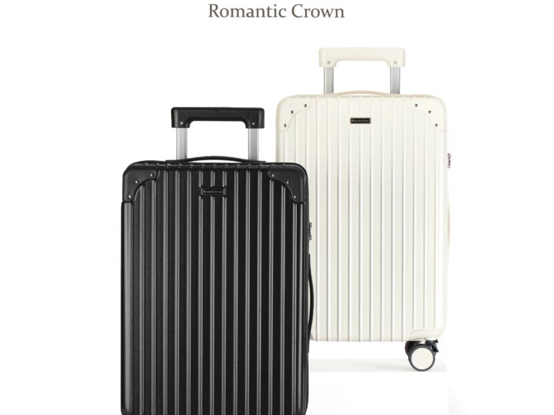 Romantic Crown Mala de Borda 10kg em ABS Mala de Viagem Com 4 Rodas 360 Padrão ANAC Mala com Senha
