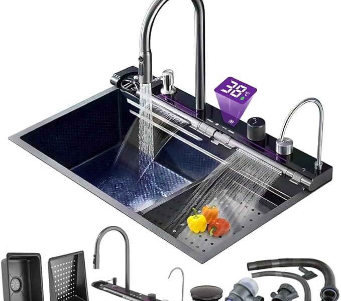 SOFTINOX Cuba De Cozinha Pia Gourmet Multifuncional Inteligente Em Inox 304 75x46cm Completa Com Torneira e Acessórios na Amazon por R$ 1.192,89