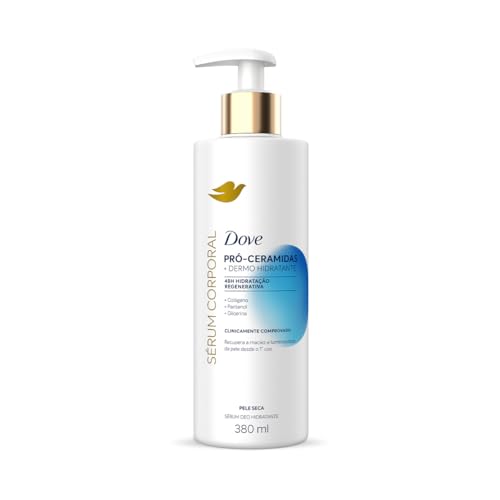 Sérum Hidratante Corporal Com Colágeno Vegano, 48h de Hidratação Regenerativa Dove Pró-Ceramidas Para Pele Seca, Clinicamente Comprovado 380mL