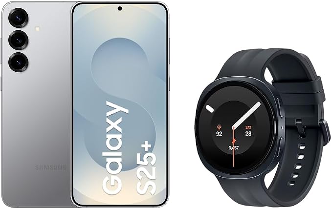 Samsung Combo Galaxy S25+ 512GB Prata + Galaxy Watch9 BT 44mm Grafite