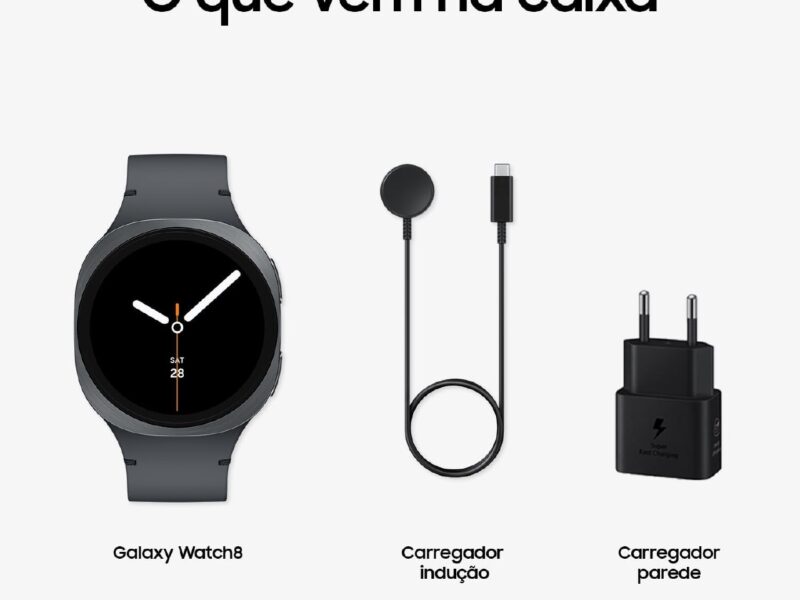 Samsung Galaxy Watch8 Smartwatch 40mm BT, Galaxy AI – Grafite