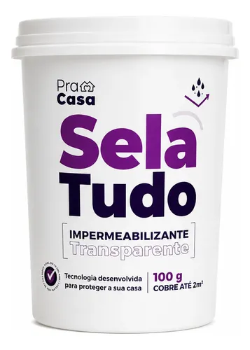 Selante Selatudo Impermeabilizante 100g + Pincel Brinde