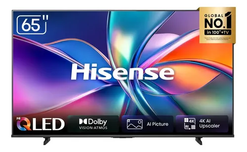 Smart TV Hisense HI-QLED 4K 65″ Polegadas com Dolby Vision, Dolby Gaming e Alexa – 65Q6QV