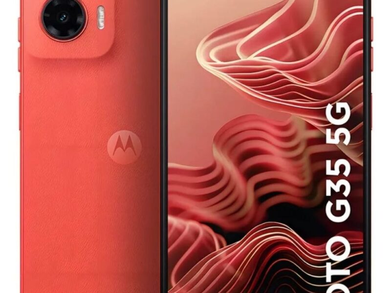 Smartphone Motorola Moto G35 5g – 256gb 4gb Ram+8gb Ram Boost e Camera 50mp Com Ai Nfc Tela 6.7 Com Superbrilho – Coral – Vegan Leather