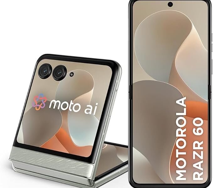 Smartphone Motorola Razr 60-256GB 12GB RAM+12GB Ram Boost Tela dobrável 6,9″ pOLED e externa 3,6” Moto AI camera IP48 – Branco na Link por R$ 2.999,00