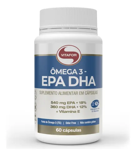 Suplemento Ômega 3 Epa Dha 60 Cápsulas Vitafor