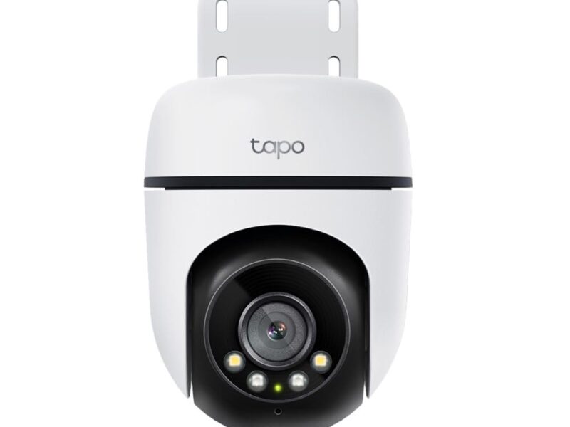 TP-Link Tapo C510W Câmera de Segurança Wi-Fi Externa 2K 3MP, Rotação 360°, Visão Noturna Colorida, Detecção de Pessoas por IA e Rastreamento, IP65, Áudio Bidirecional e MicroSD até 512 GB