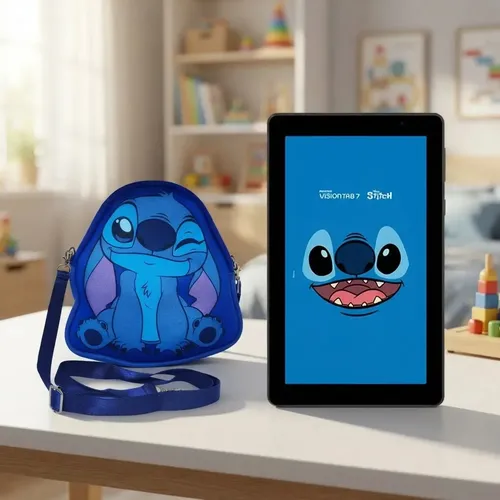 Tablet Infantil Stitch Positivo Vision Tab 7 – Processador Octa-Core 3GB RAM 64GB Armazenamento Tela 7 IPS, Bateria 3100mAh, Android 14 GO, Wi-Fi – Inclui Capa de Proteção e Mochila, Presente Crianças na Meli por R$ 455,05