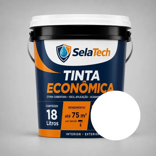 Tinta Acrílica Fosca Econômica Selatech 18l Interno Externo na Meli por R$ 71,32