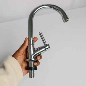 Torneira De Mesa ABS Branca Para Cozinha com Bica Alta E Acionamento 1/4 De Volta – Star produtos – Torneira e Misturador para Cozinha –