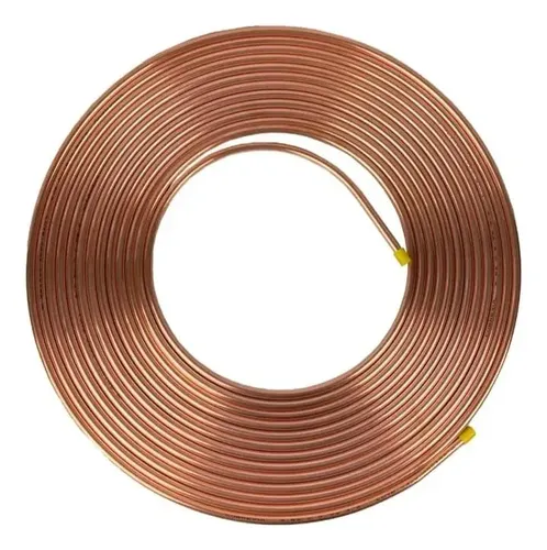 Tubulação Cano De Cobre 1/4 Flexível Panqueca Com 10 Metros