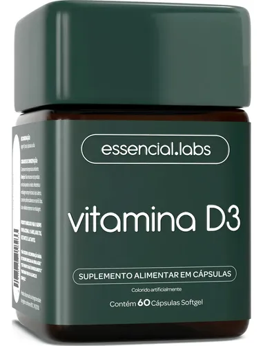 VITAMINA D3 2000ui – 60 Cápsulas Softgel – Fórmula Concentrada com Máxima Absorção