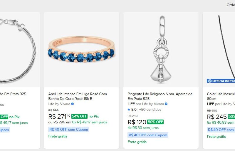 Vivara com até 60% OFF