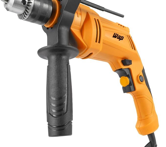 WAP Parafusadeira e Furadeira Impacto 3/8″ WF 700FE W2, Limitador de Profundidade e Empunhadeira Auxiliar 40Nm 700W 220V