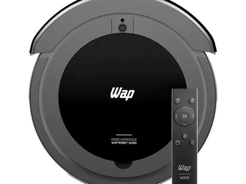 WAP Robô W200 Aspirador Robô 3 em 1 Varre Aspira Passa Pano Bivolt