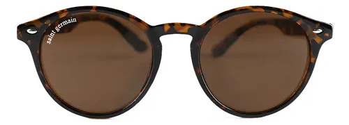 Óculos De Sol Clássico Redondo Marrom Lincoln Brown Turtle na Meli por R$ 46,92