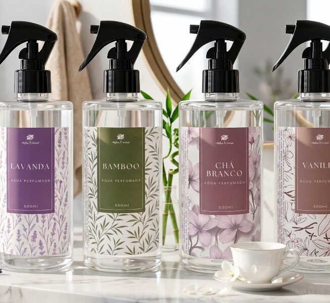 Água Perfumada 500ml Para Lençóis, Roupas e Tecidos + Borrifador Alpha Oriental